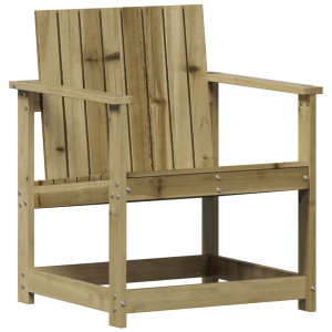 Silla de jardín madera de pino impregnada 62x55x77 cm H