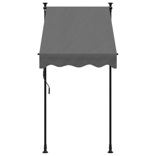 Toldo retrátil 100x150 cm tecido e aço antracite M 3