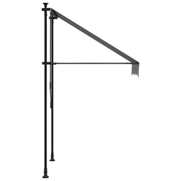 Toldo retrátil 100x150 cm tecido e aço antracite M 4