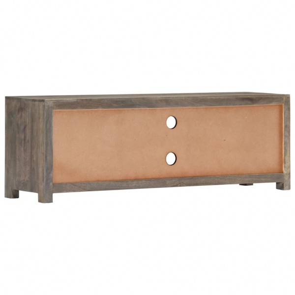 Móvel de TV 120x30x40 cm madeira de mangueira maciça cinzento M 4