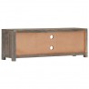 Mueble para TV de madera maciza reciclada gris 120x30x40 cm 4