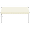 Toldo retrátil 350x150 cm tecido e aço cor creme 3