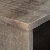 Mueble para TV madera maciza de mango rugosa gris 130x30x46 cm 2