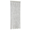 Cortina anti-insetos 56x185 cm chenille cinzento e branco 2