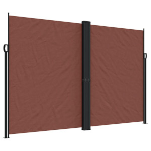 Toldo lateral retrátil 220x1000 cm castanho H