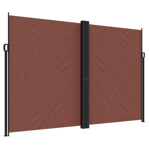 Toldo lateral retrátil 220x1000 cm castanho M 2