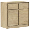 Aparador SAUDA madera maciza pino roble 80x43x75.5 cm 2