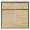 Aparador SAUDA madera maciza pino roble 80x43x75.5 cm 4