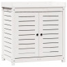 Mesa de jardinagem com prateleiras madeira pinho maciça branco 2