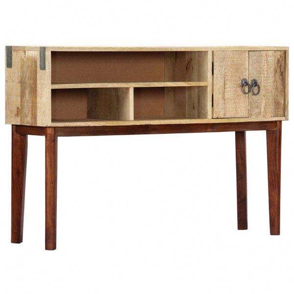 Mesa consola de madera maciza de mango rugosa 115x30x76 cm D