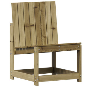 Silla de jardín madera de pino impregnada 50.5x55x77 cm H