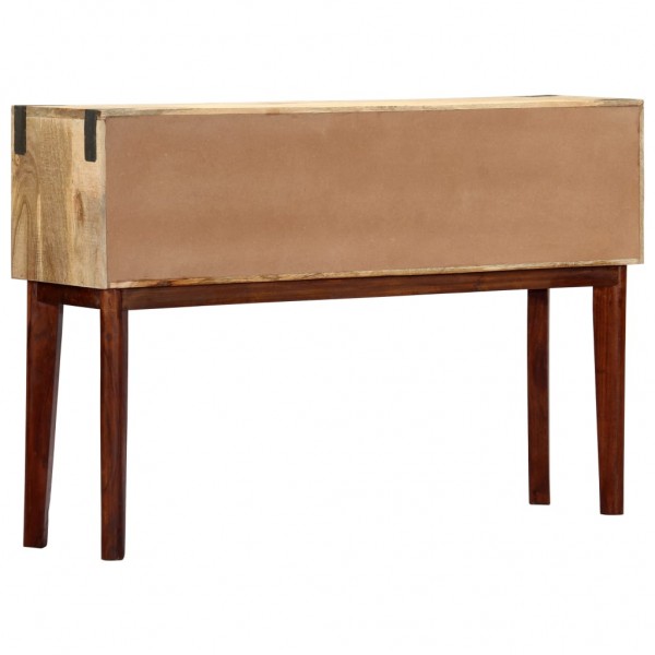 Mesa consola 115x30x76 cm madeira de mangueira áspera maciça M 4