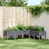 Jardinera con patas PP gris 160x120x42 cm 1