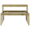 Mesa de pícnic madera pino impregnada 110x134x75 cm 4