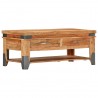 Mesa de centro de madera maciza de acacia 110x52x45 cm 1