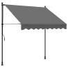 Toldo retrátil 200x150 cm tecido e aço antracite 2