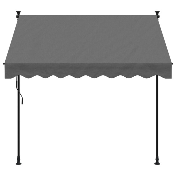 Toldo retrátil 200x150 cm tecido e aço antracite M 3