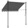 Toldo retrátil 200x150 cm tecido e aço antracite 5