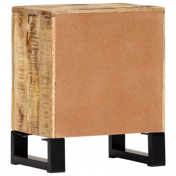Mesita de noche de madera maciza de mango 40x30x50 cm M 5