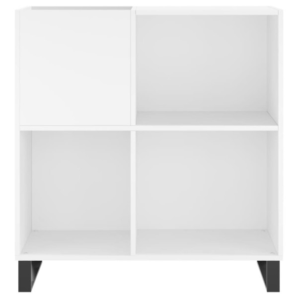 Armário para discos 84.5x38x89 cm derivados de madeira branco M 4