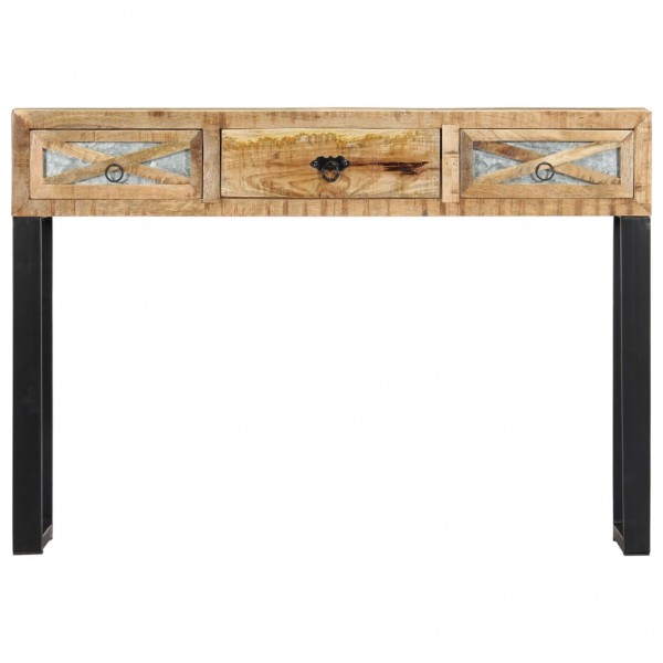 Mesa consola 110x30x76 cm madeira de mangueira maciça M 3