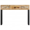 Mesa consola de madera maciza de mango 110x30x76 cm 3