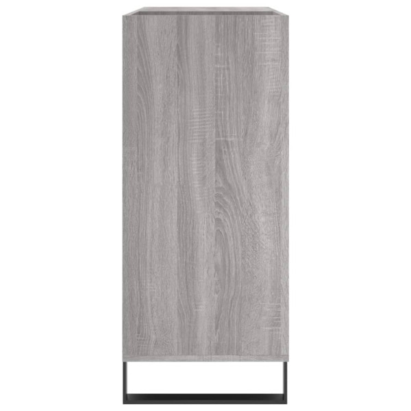 Mueble discos madera contrachapada gris Sonoma 84.5x38x89 cm M 5