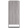 Mueble discos madera contrachapada gris Sonoma 84.5x38x89 cm 5