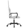 Silla gaming cuero sintético blanco y negro 4