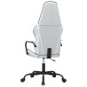 Silla gaming cuero sintético blanco y negro 5