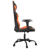 Silla gaming cuero sintético negro y naranja 4