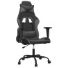 Silla gaming cuero sintético negro y gris 2