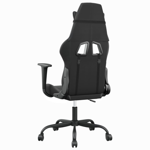 Silla gaming cuero sintético negro y gris M 5