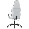 Silla gaming de masaje cuero sintético negro y blanco 5