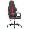 Silla gaming con masaje cuero sintético rojo y negro 2