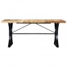 Mesa de jantar madeira de mangueira maciça 180x90x76 cm 3