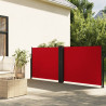 Toldo lateral retrátil 140x1200 cm vermelho 1