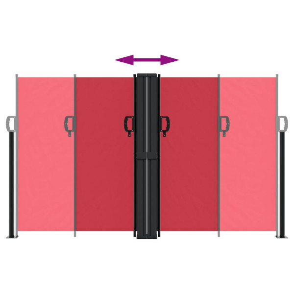 Toldo lateral retrátil 140x1200 cm vermelho M 5