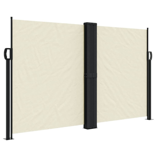 Toldo lateral retráctil crema 140x1200 cm M 2