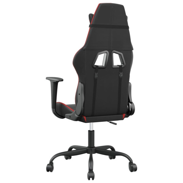 Silla gaming cuero sintético negro y rojo M 5