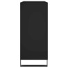 Armário para discos 84.5x38x89 cm derivados de madeira preto 5