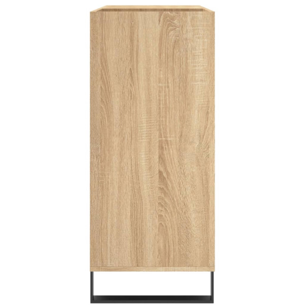 Mueble discos madera contrachapada roble Sonoma 84.5x38x89 cm M 5