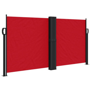 Toldo lateral retráctil rojo 120x1200 cm H