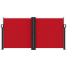Toldo lateral retráctil rojo 120x1200 cm 3