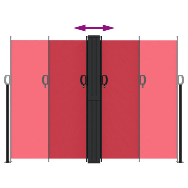 Toldo lateral retrátil 180x1200 cm vermelho M 5