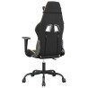 Silla gaming cuero sintético negro y dorado 5