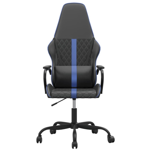 Cadeira gaming de massagens couro artificial azul e preto M 2