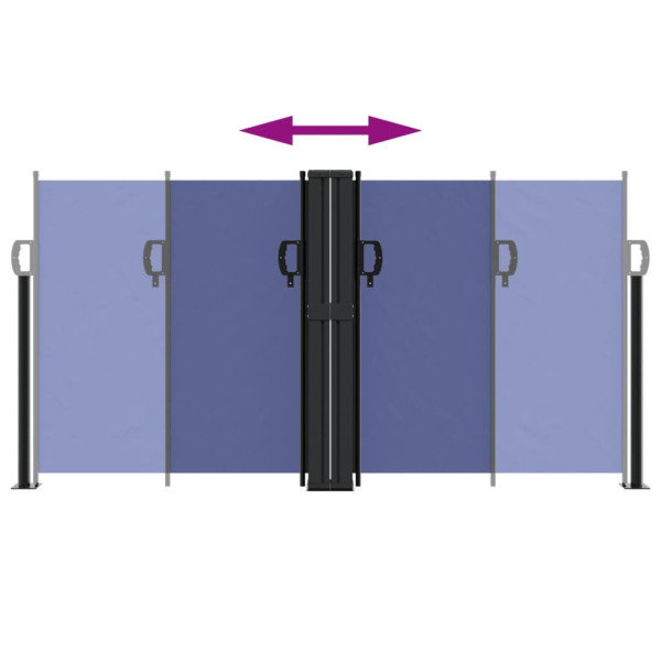 Toldo lateral retrátil 120x1200 cm azul M 5