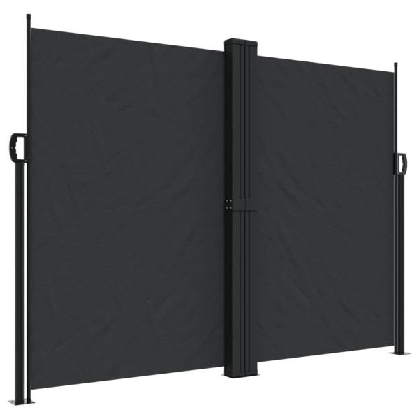 Toldo lateral retráctil negro 180x1200 cm M 2