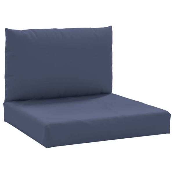 Cojines para muebles de palets 2 unidades tela azul marino M 2